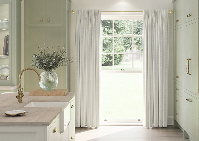 Laurel Stripe, Taupe - Made to Measure Curtains - Image 3